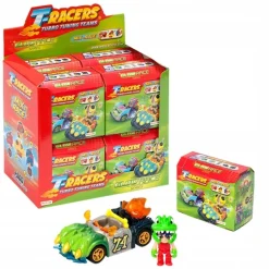 Spielzeug Spielset klappbares Fahrzeug mit Figur T-Racers Glow Race Serie 4 Mix