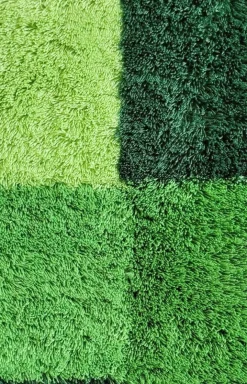 Spirella Prisco Green Mix Badvorleger 55x65cm - Florhöhe 12mm, modernes Muster