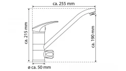 Spültisch Einhebelmischer mit Geräteanschluss Hochdruck Küchenarmatur Design 537