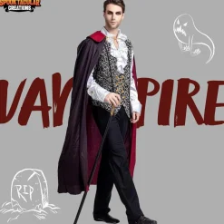 Spooktacular Creations Herren Renaissance Mittelalter Vampir Deluxe Halloween