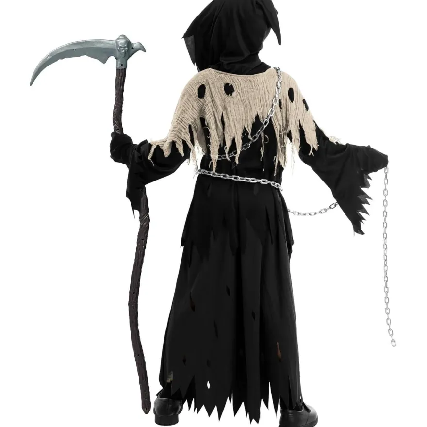 Spooktacular Creations Sensenmann Kostüm für Kinder, Halloween Grim Reaper Boy