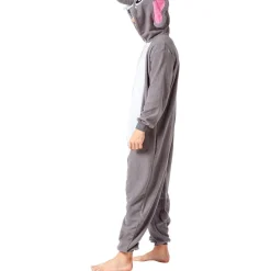 Spooktacular Creations Stitch Elefant Onesie Jumpsuit für Erwachsene, Grau