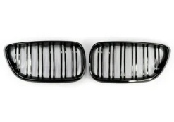 SPORT KÜHLER-GRILL Hochglanz Schwarz Doppelspeichen FÜR BMW F22 F23 BJ 2014-2016