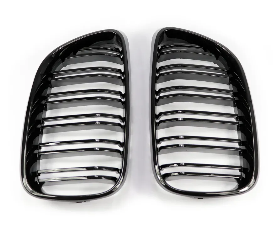 SPORT KÜHLER-GRILL Hochglanz Schwarz Doppelspeichen FÜR BMW F22 F23 BJ 2014-2016