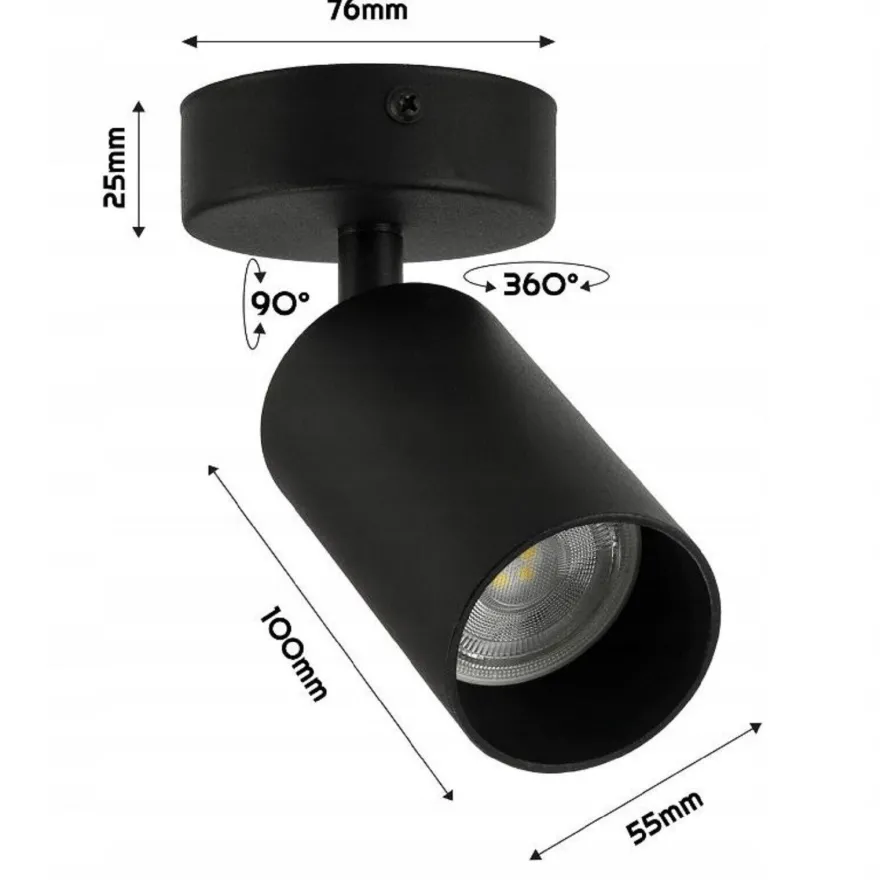Spotleuchte Deckenleuchte Spotlight Wandstrahler Deckenlampe LED Schwenkbar 10911
