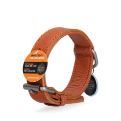 Spotted! Pro Lederhalsband Cognac 2,5x45cm