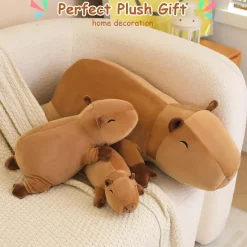 SQEQE Beschwertes Capybara Plüschtier 35 cm - Süßes Wasserschwein Kuscheltier