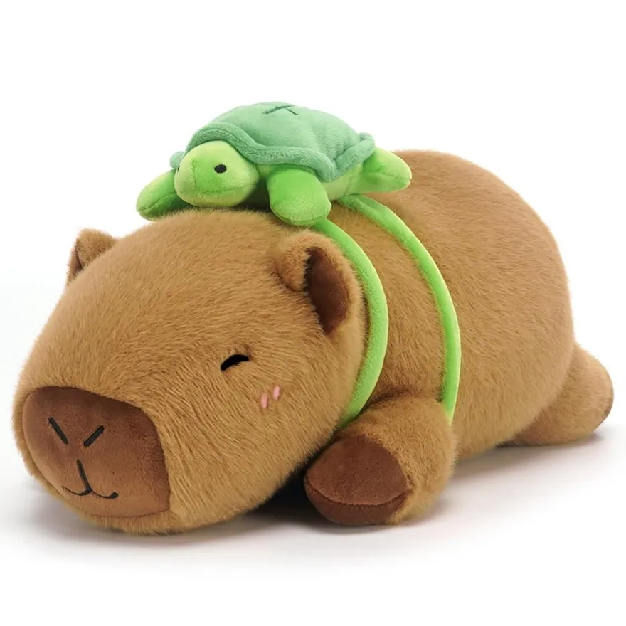 SQEQE Gewichtetes Capybara Plüschtier 60CM - Weiches Wasserschwein