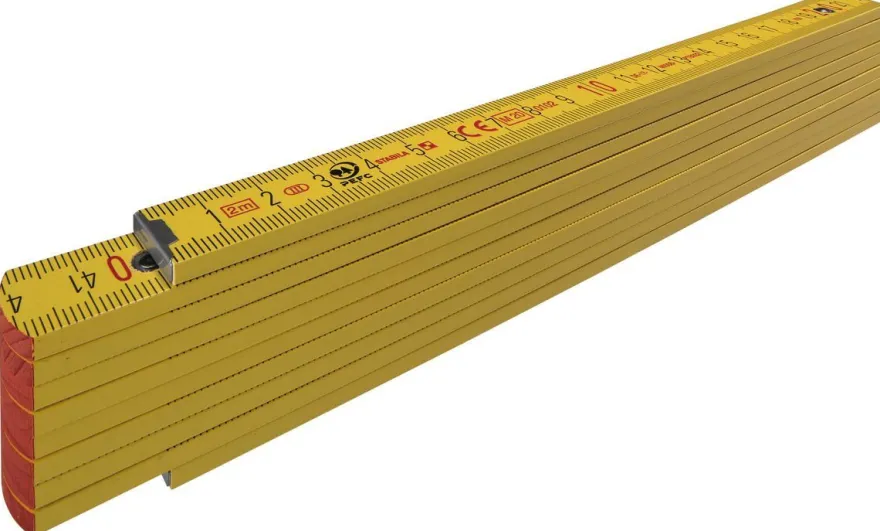 Stabila Gliedermaßstab 2 m Holz Type 707 Gelb