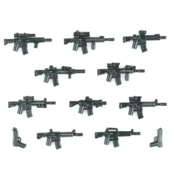 Stadtkommando Special-Forces Figuren SWAT Armee Soldat Schild Waffen Klemmbausteine