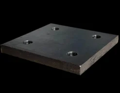 Stahlplatte Ankerplatte gebohrt Fußplatte Kopfplatte Zuschnitte Stahl (Viereckig)