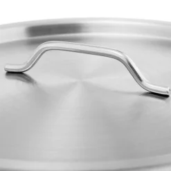 Stahltopf mit Deckel, dickem Boden, für Induktion, Gas & Halogen, 23 l