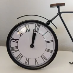 Standuhr Fahrrad Schwarz 23,5cmTischuhr Römische zahlen