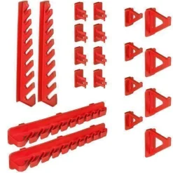 Stapelboxen Set 4x Wandregal Lagersystem 44 Boxen Halterungen 1152 x 780 mm