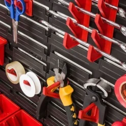 Stapelboxen Wandregal Box Sichtlagerkästen Schüttenregal Lagersystem 62 Boxen