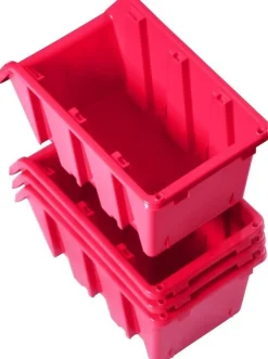 Stapelbox 290 x 200 x 150 Kunststoff , rot