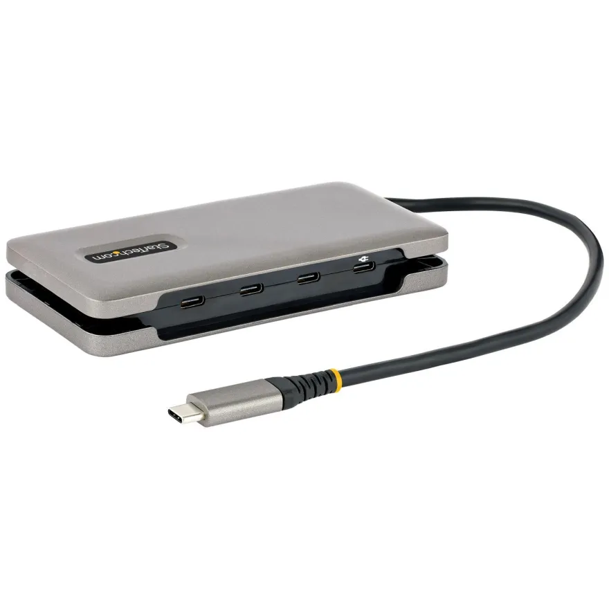 StarTech 4-Port USB-C Hub, 4x USB-C Ports, USB 3.1 10Gbps, Portable USB C Hub with 10