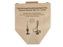 30 Staubsaugerbeutel Papier geeignet Vorwerk Kobold VK 130 131