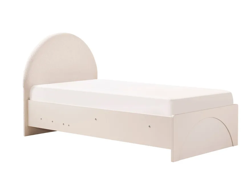 Stauraumbett Classy 100 x 200 cm in Cremeweiß