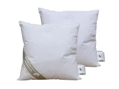 2 Stück Daunenkissen Kissen 40x40 cm 150 g prall Kuschelkissen 100% Natur