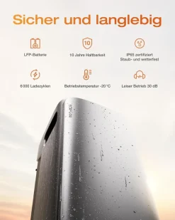 2 Stück EcoFlow STREAM Ultra All-in-One Speicher 3,84kWh LiFePO4 für Balkonkraftwerke