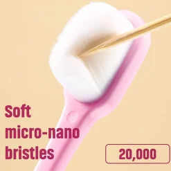 4 Stücke Weich Mikro Nano Manuelle Zahnbürste Extra Weiche Borsten 20.000