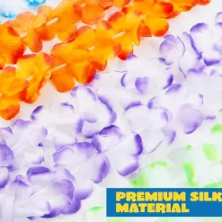 24 Stück Hawaiian Blumenketten Lei Set Hawaiikette Luau Party Favors