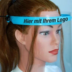 6 Stück - Klarsicht Gesichtschutz Gesichtsvisier aus Kunststoff - mit eigenem LOGO