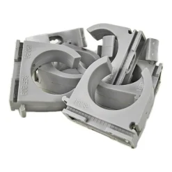 25 Stück Klemmschelle M5 Langloch, Clipschelle, Rohrschelle M32, KuPa Stangen