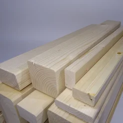 3 Stück Konstruktionsvollholz KVH Fichte 60x100mm 2,00m Carport Zaun Kantholz
