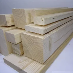 3 Stück Konstruktionsvollholz KVH Fichte 60x100mm 2,00m Carport Zaun Kantholz
