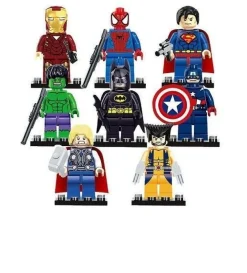 8 Stück Marvel Avengers Super Hero Comic Minifiguren Dc Minifigur Geschenk