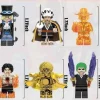 8 Stück One Piece Minifiguren Bausteine Sammlerstück Anime Actionfiguren