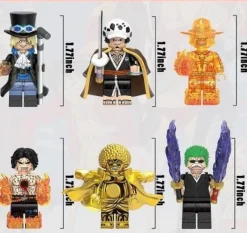 8 Stück One Piece Minifiguren Bausteine Sammlerstück Anime Actionfiguren