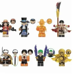 8 Stück One Piece Minifiguren Bausteine Sammlerstück Anime Actionfiguren
