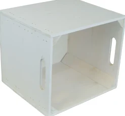 4 Stück Regalkiste weiß passend für Ikea Kallax und Expeditregale Regaleinsatz