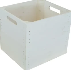 4 Stück Regalkiste weiß passend für Ikea Kallax und Expeditregale Regaleinsatz