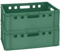 2 Stück Spielzeugaufbewahrung Sammelbehälter E2 60x40x20 cm grün NEU Gastlando