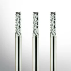 3 Stück VHM-Fräser-Diamantverzahnt 0,60mm - 3,175mm Schaftfräser für CNC Fräse