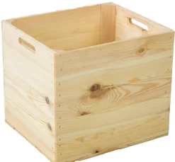 4 Stück Weinkiste Natur passend für Ikea Kallax und Expeditregale Holzkiste Regalk