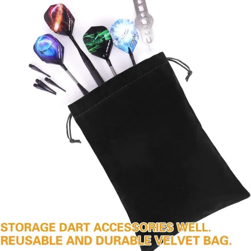 500 Stück WIN. MAX Dartspitzen 2BA Schwarz Plastik softdart Spitzen