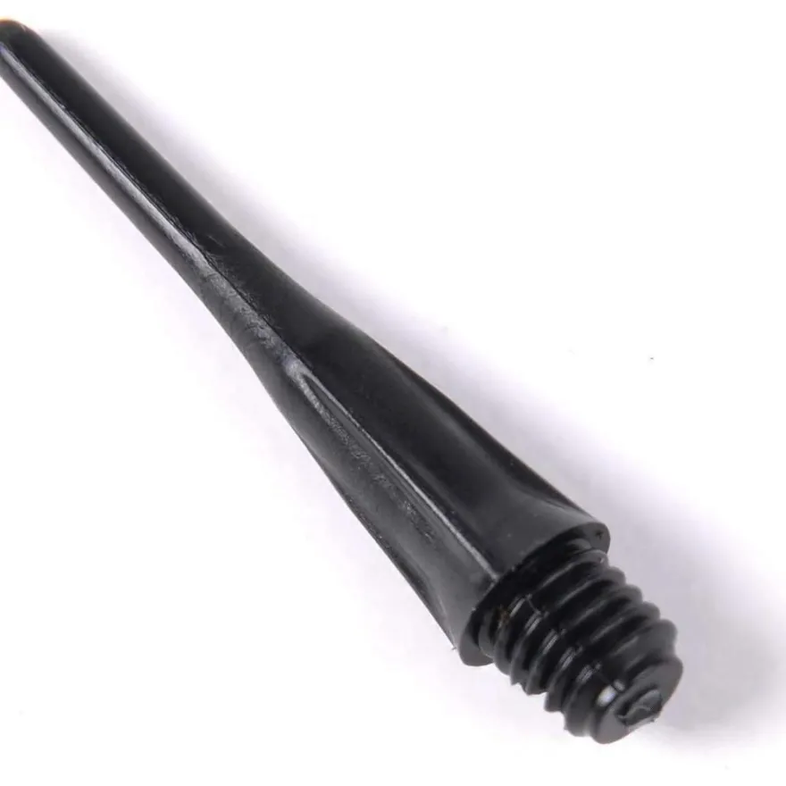 500 Stück WIN. MAX Dartspitzen 2BA Schwarz Plastik softdart Spitzen