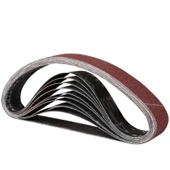 Stebruam 10er Schleifbänder 40x760 mm, Körnung 60/80/100/120/240, für