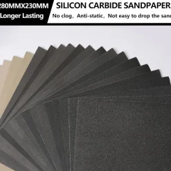 Stebruam Nassschleifpapier 100 Körnung, 15 Stück, 9x11 Zoll, für Metall, Holz