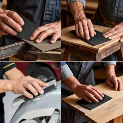 Stebruam Nassschleifpapier 100 Körnung, 15 Stück, 9x11 Zoll, für Metall, Holz