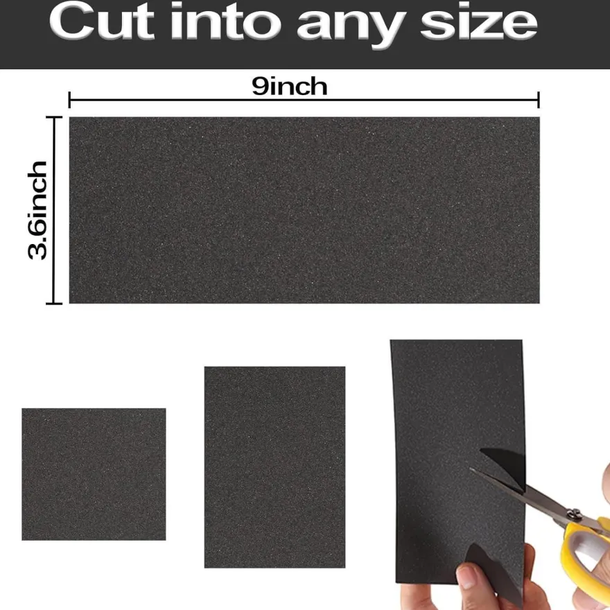 Stebruam Profi Schleifpapier Set, 21 Stück, 400 Körnung, Nass und Trocken für
