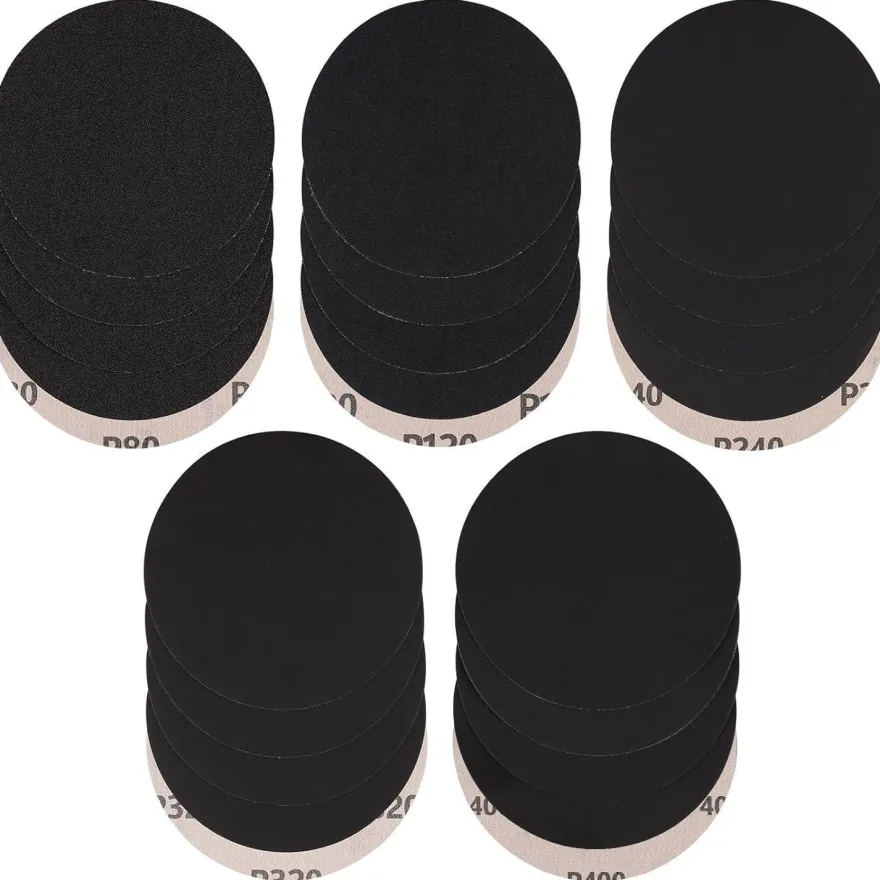 Stebruam 30tlg. 150mm Klett Schleifpapier Körnung 80-400 für Nass- und