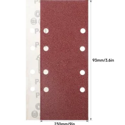 Stebruam 30tlg Schleifpapier Set 93x230 mm, Körnungen 40-400, 8-Loch