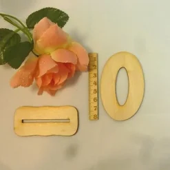 stehende Zahl mit Fuß Holzzahl 80 mm Tischdekoration ab 1. Geburtstag DIY