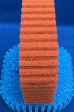Steppan Filterschwamm Set passend für Oase Filtoclear 16000, 4 x Blau 3 x Rot Filter